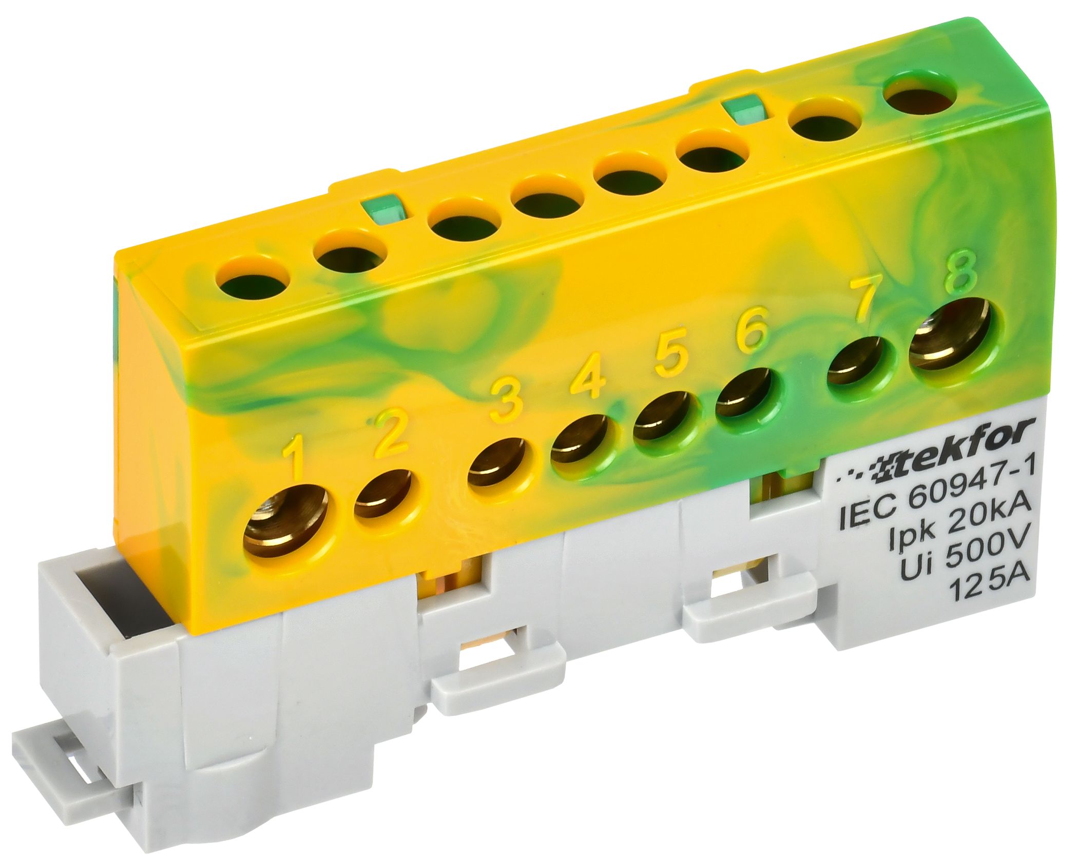 Изображение товара Шина IEK TEKFOR Земля 8х12-8-ЖЗ с изолятором