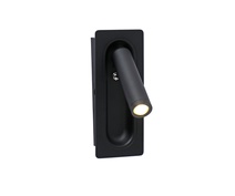 Изображение товара Kink Light 08071M,19 Бра встраиваемое Ризи черный w16,5*6,5 h16,5 Led 3W (3000K)