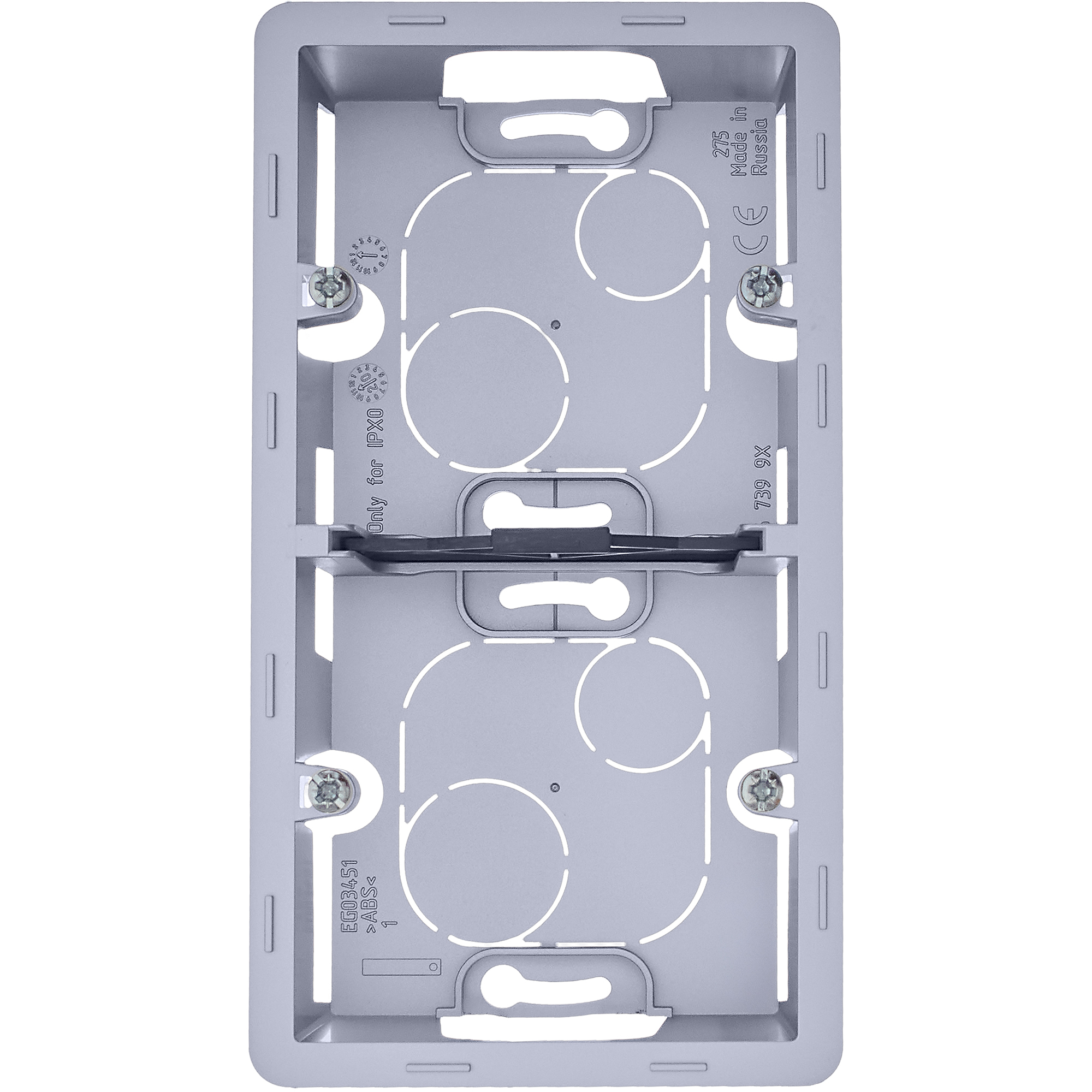 Изображение товара Legrand/Daccord INSPIRIA Алюминий Коробка накладного монтажа - 2 поста.