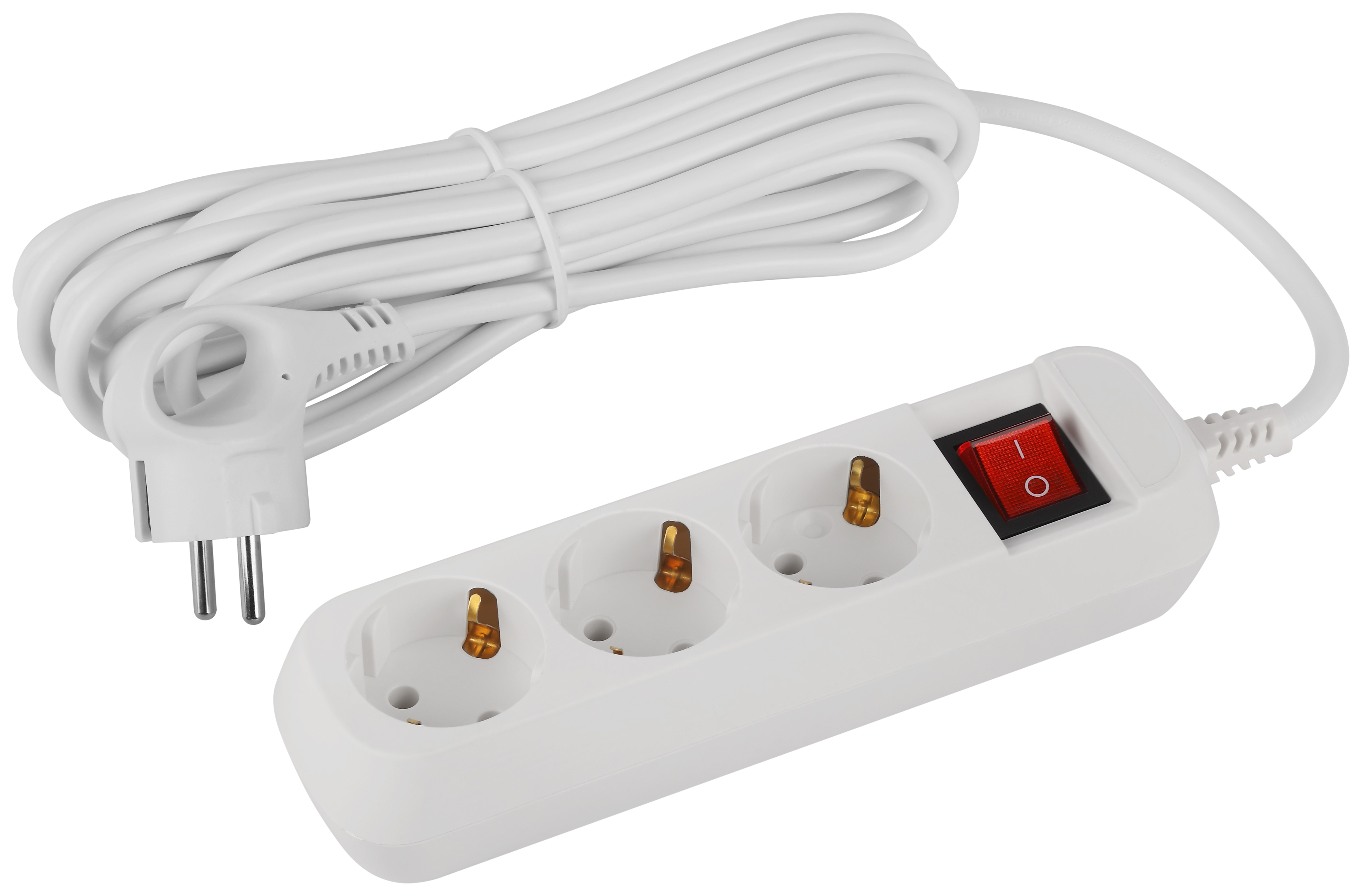 Изображение товара ЭРА Удлинитель электрический UDL-16-350-ES Greenline 3 розетки с заземлением с выключателем 5м ПВС 3x1мм2 Изображение товара ЭРА Удлинитель электрический UDL-16-350-ES Greenline 3 розетки с заземлением с выключателем 5м ПВС 3x1мм2