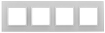 Изображение товара Рамка ЭРА Elegance 14-5104-01 на 4 поста, стекло, белая