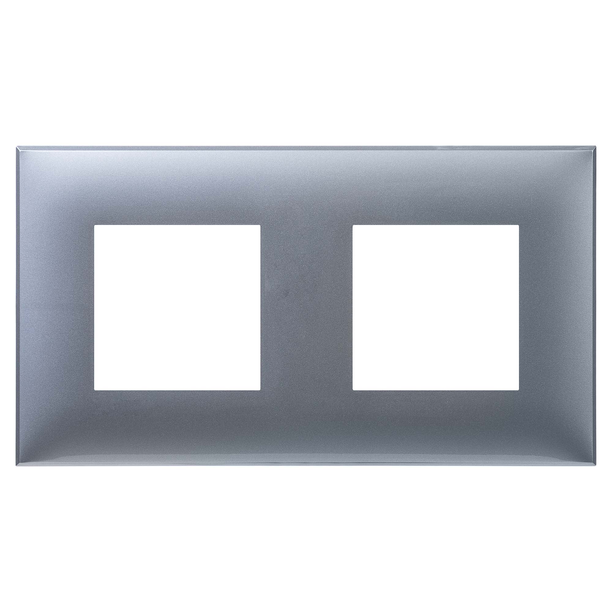 Изображение товара DKC Avanti Рамка "Закаленная сталь", 2 поста (4 мод.)