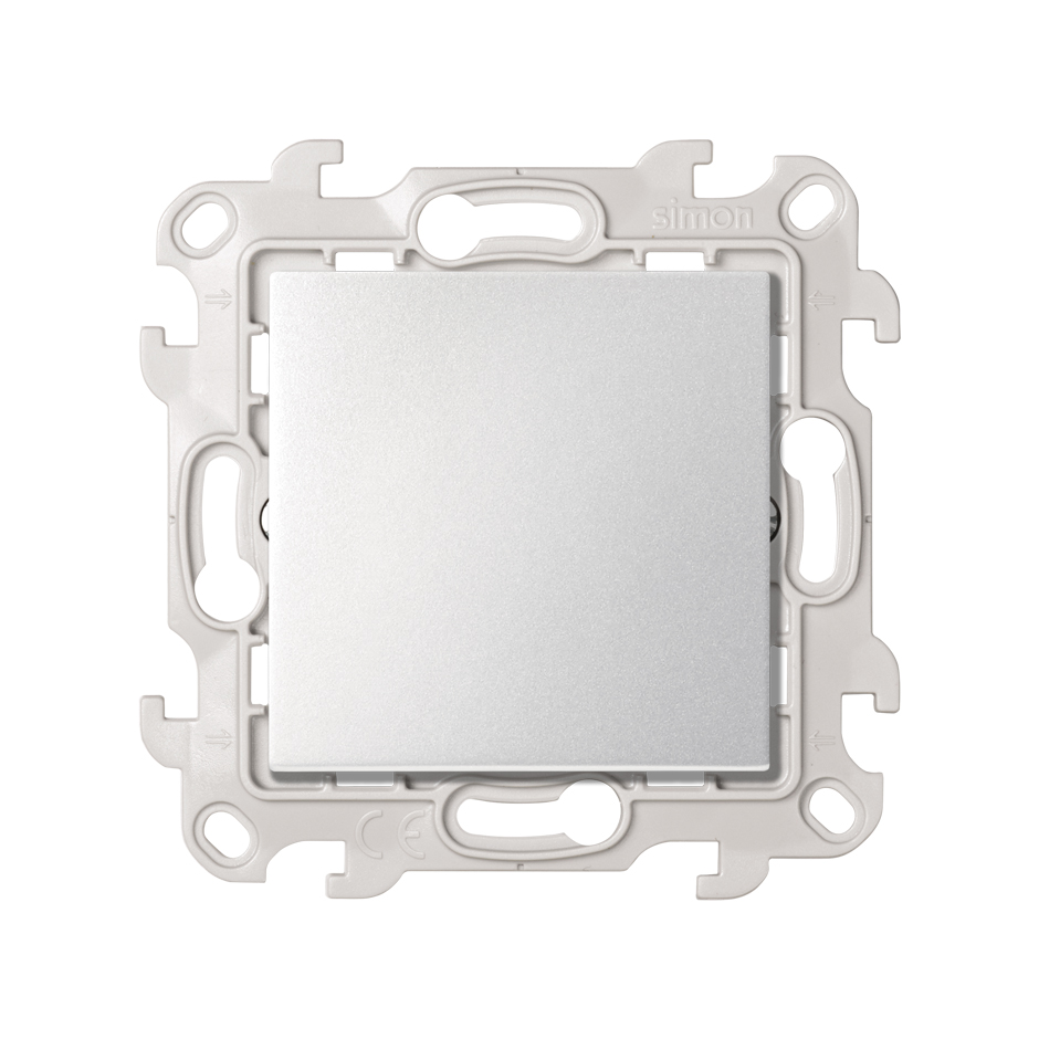 Изображение товара Simon 24 Алюминий: однополюсный выключатель 10AX 250В