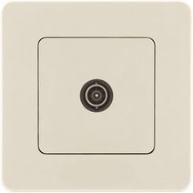 Изображение товара Legrand/Daccord INSPIRIA Слоновая кость Розетка TV - проходная - 14 дБ - 5-862 мГц.