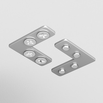 Изображение товара Maytoni TRA034CL-SC-42S Соединитель угловой для шинопроводов натяжного потолка, 2шт