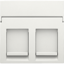 Изображение товара Накладка на розетку Niko Белый RJx2