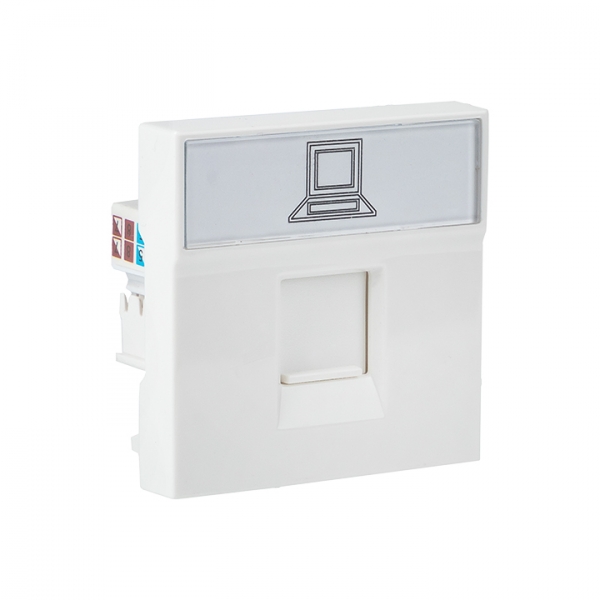 Изображение товара EKF PROxima Розетка RJ-45, категории 5e (ширина 2 модуля).