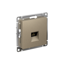 Изображение товара Systeme Electric AtlasDesign Шампань Розетка компьютерная RJ45, кат. 6A, механизм