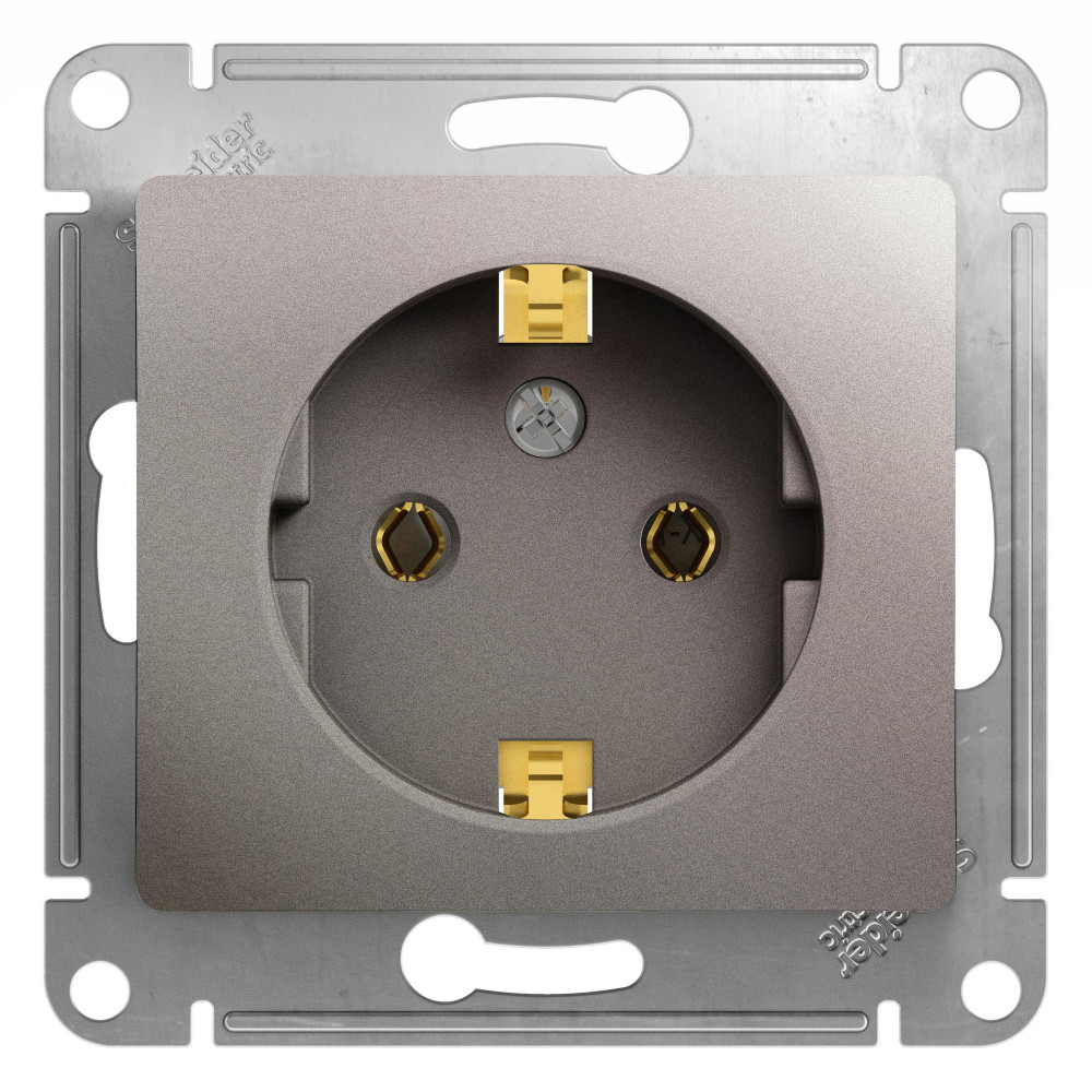 Изображение товара Systeme Electric Glossa Платина Розетка с/з