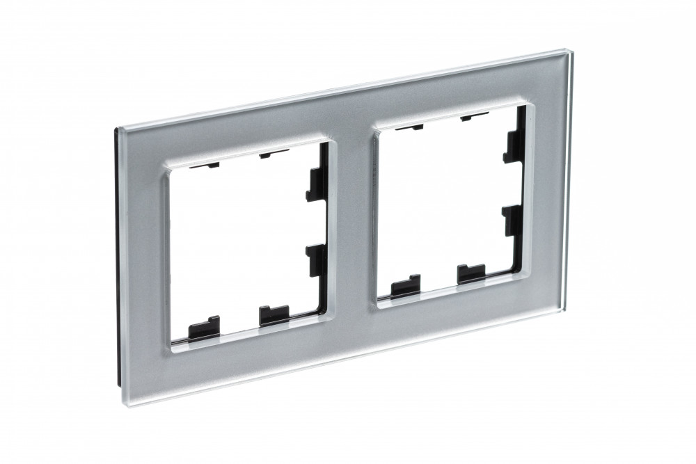 Изображение товара Ramka AtlasDesign Nature Systeme Electric стекло алюминий 2 поста