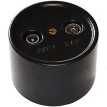 Изображение товара BIRONI Лизетта Пластик Черный Розетка ТV/FM