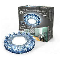 Изображение товара Gauss Светильник Backlight BL036 Кругл. Черный/Кристалл/Хром, Gu5.3, LED 4100K