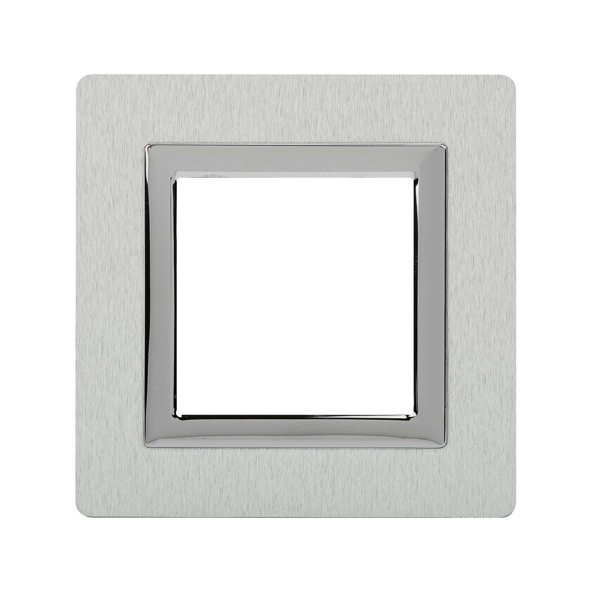 Изображение товара DKC Avanti Рамка из алюминия, серая, 1 пост (2 мод.)