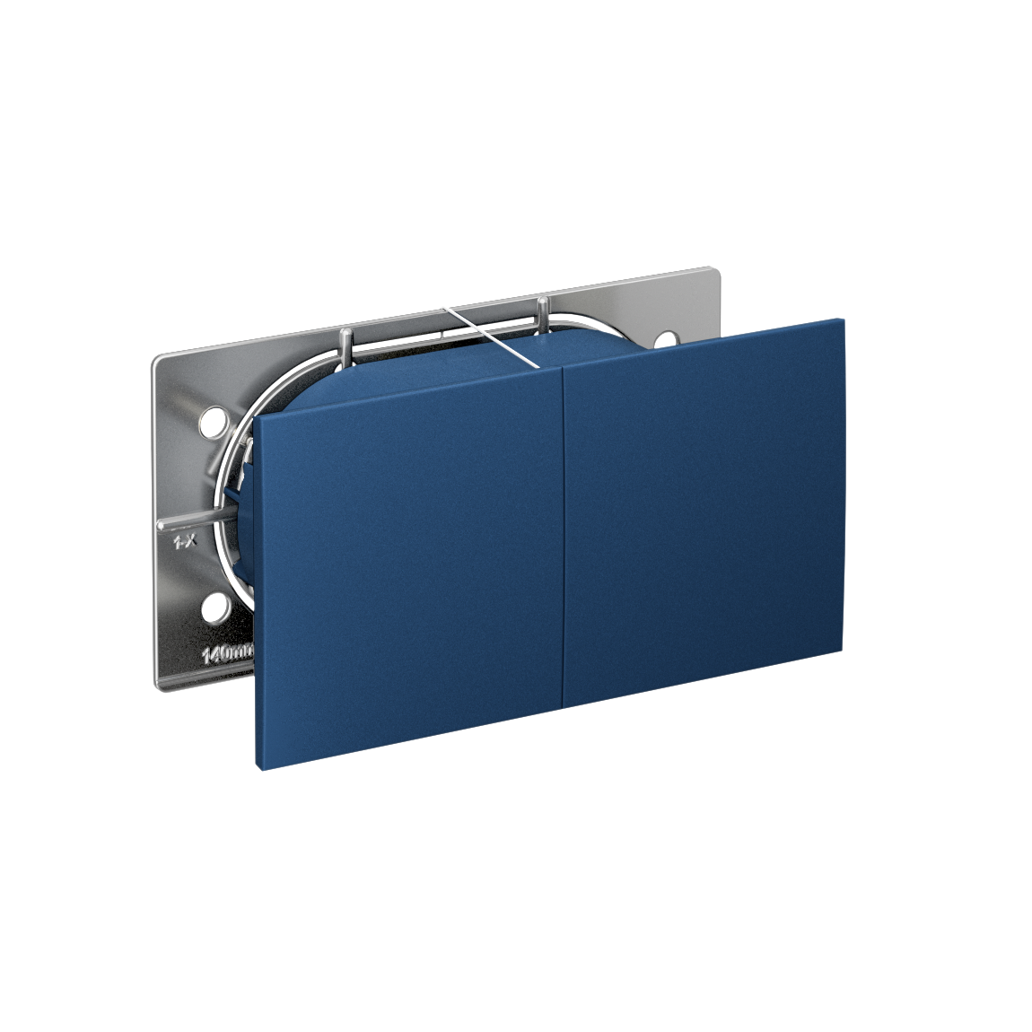 Изображение товара Розетка двойная со шторками AtlasDesign Аквамарин Systemе Electric 16 А 250 В