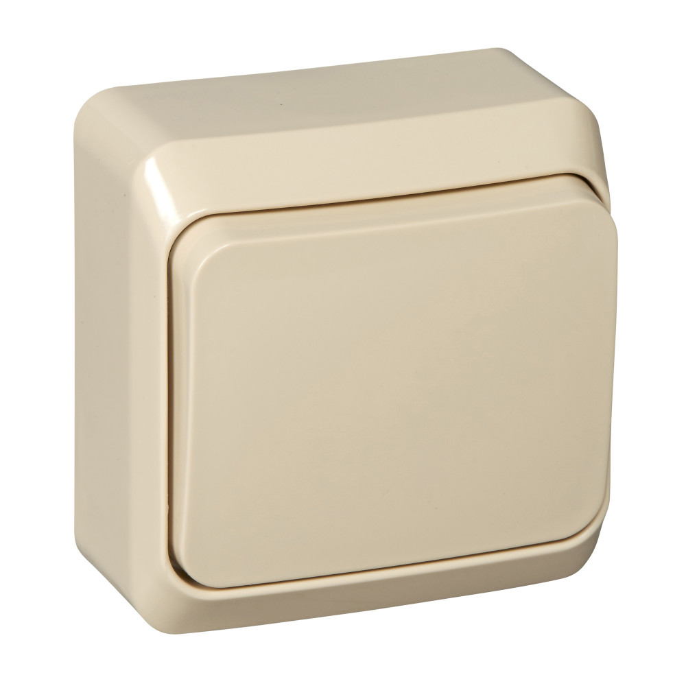 Изображение товара Systeme Electric Этюд наруж Крем Переключатель 1-клавишный