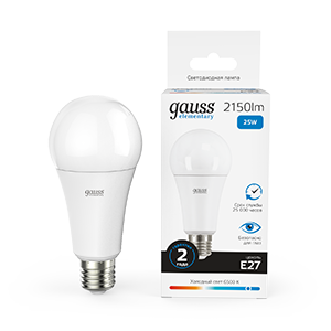 Изображение товара Gauss Лампа Elementary A67 25W 2150lm 6500K E27 LED