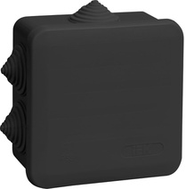 Изображение товара IEK Коробка расп. КМ41255 100х100х50мм IP44 6 вв. черная