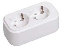 Изображение товара IEK Розетка переносная разб. К02 2 места CLASSIC