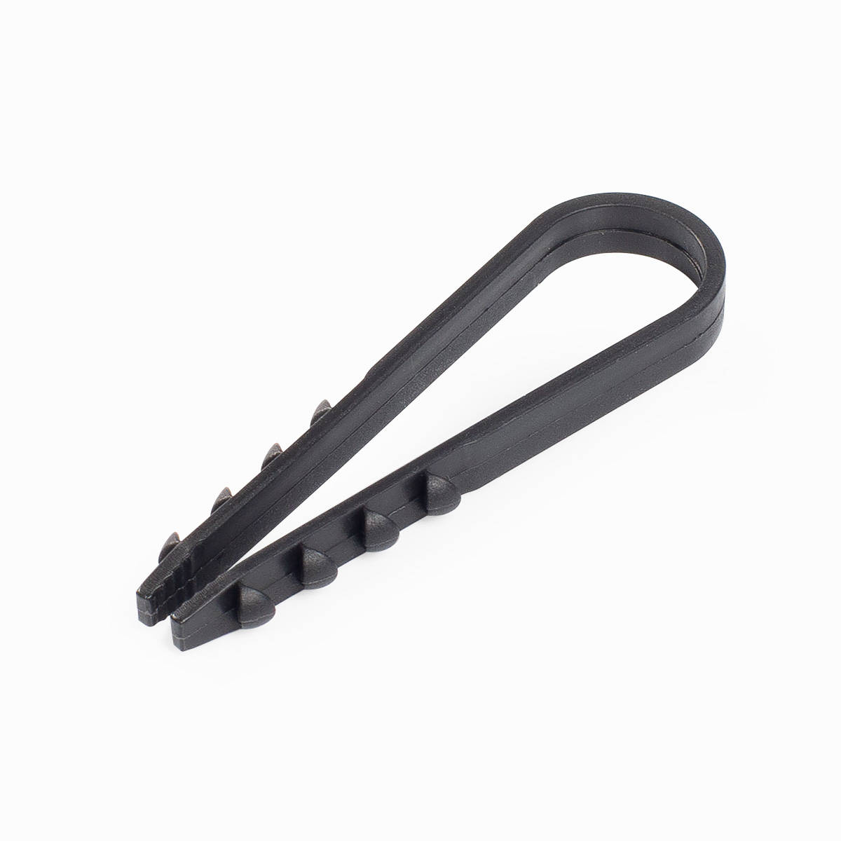 Изображение товара Fortisflex дюбель-хомут DХ 5-10, 100 шт, нейлон, черный