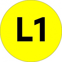 Изображение товара EKF PROxima Наклейка "L1" d=20мм.