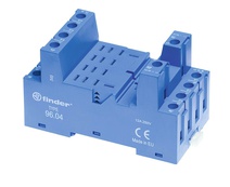 Изображение товара Finder Розетка с винтовыми клеммами (с зажимной клетью) для реле 56.34; применяются модули 86.00, 86.30, 99.02; в комплекте металлическая клипса 096.7