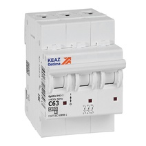 Изображение товара КЭАЗ OptiDin BM63 Автоматический выключатель 3P 63А C 4,5кА AC (BM63-3C63-4,5-УХЛ3).