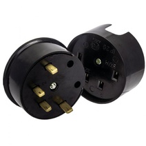 Изображение товара EKF PROxima Разъем РШ-ВШ 32А 380В 3P+PE (ОУ) карболитовый черный.