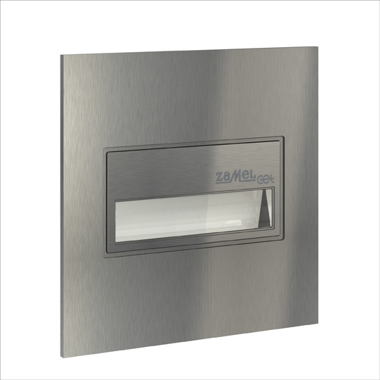 Изображение товара Zamel Светильник SONA Сталь/Хол.бел. в монт.коробку, с квадратной рамкой 14V DC