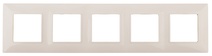 Изображение товара Рамка на 5 постов ЭРА Elegance слоновая кость 14-5005-02
