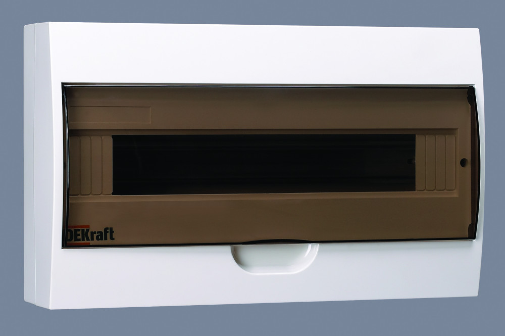 Изображение товара Dekraft ЩРН П 18 корпус навесной IP41 18 модулей белый