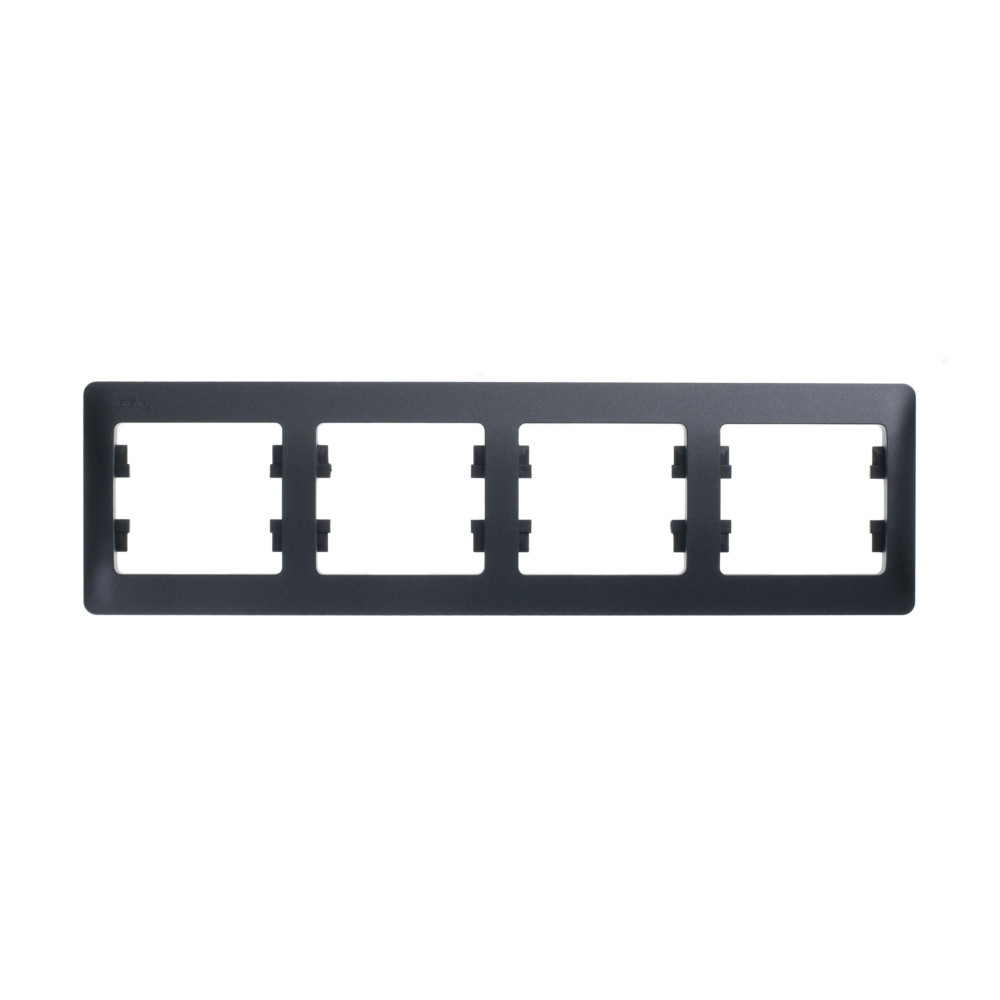 Изображение товара Systeme Electric Glossa Антрацит Рамка 4-ая, горизонтальная