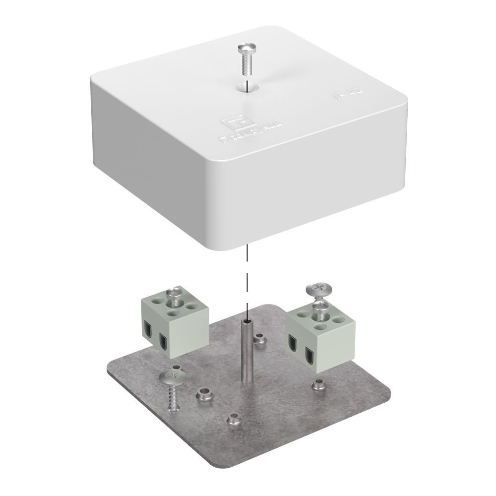 Изображение товара Огнестойкая коробка для кабель-канала 75x75x30 мм Промрукав FR2.5-4