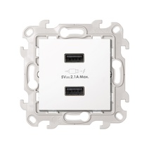 Изображение товара Simon 24 Белый Зарядное устройство 2хUSB 2,4A