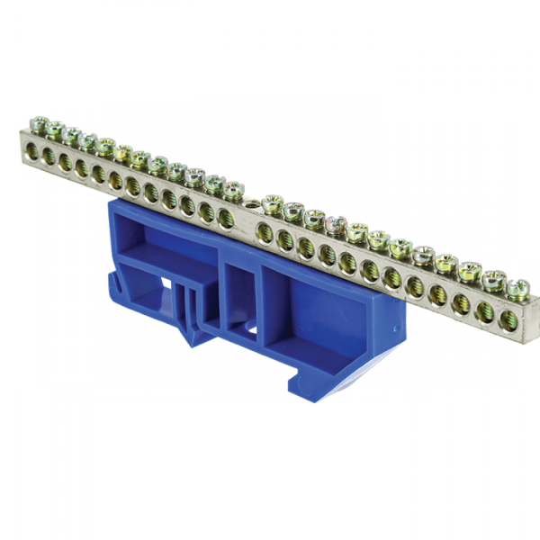 Изображение товара Шина EKF PROxima 0 N 6x9 мм 24 отв. на DIN-рейку