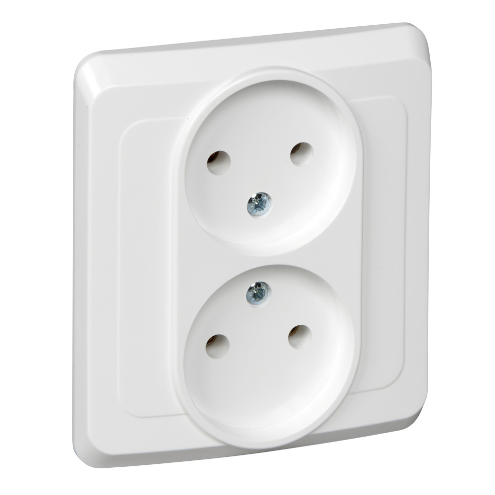 Изображение товара Systeme Electric Этюд Бел Розетка 2-ая б/з Изображение товара Systeme Electric Этюд Бел Розетка 2-ая б/з