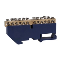 Изображение товара КЭАЗ Шина нулевая с изолятором OptiKit BB-D-N-DIN-12-6х9-синий.