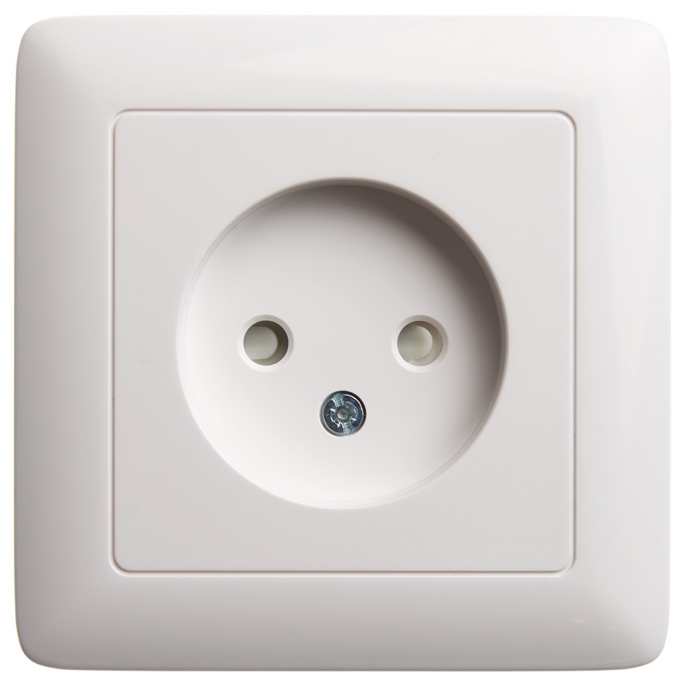 Изображение товара Systeme Electric ХИТ внутр Бел Розетка б/з со шторками, 16А, 250В