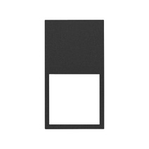 Изображение товара Simon 100 Черный матовый Рамка вертикальная на 2 поста/2 модуля