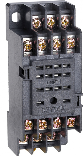 Изображение товара CHINT CZY14A — розетка для JZX-22F(D), 14 пинов, DIN-рейка