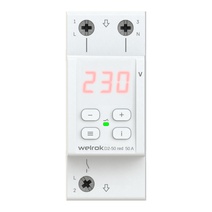 Изображение товара Welrok D2-50 red Реле напряжения 50 А (max 60 A) 11 000 ВА, 3х клеммные