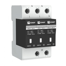 Изображение товара EKF PROxima Ограничитель импульсных напряжений ОПВ-C/3P In 20кА 400В с сигн..