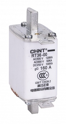 Изображение товара CHINT Плавкая вставка предохранителя RT36-00-160, габарит 00, 160А