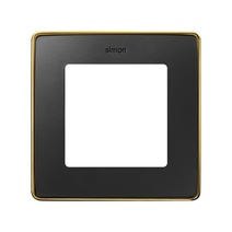 Изображение товара Simon 82 Detail Графит, основание золото Рамка 1-ая