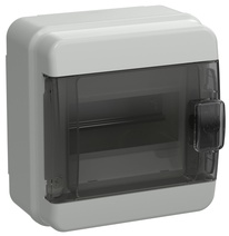 Изображение товара IEK TEKFOR Корпус пласт. КМПн-6 IP65 черн. прозр. дверь