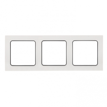 Изображение товара EKF PROxima Стокгольм Белый Линяя черная Рамка 3-ая.