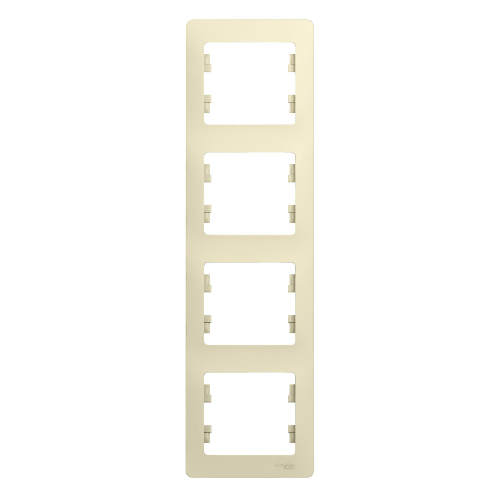 Изображение товара Systeme Electric Glossa Беж Рамка 4-ая, вертикальная