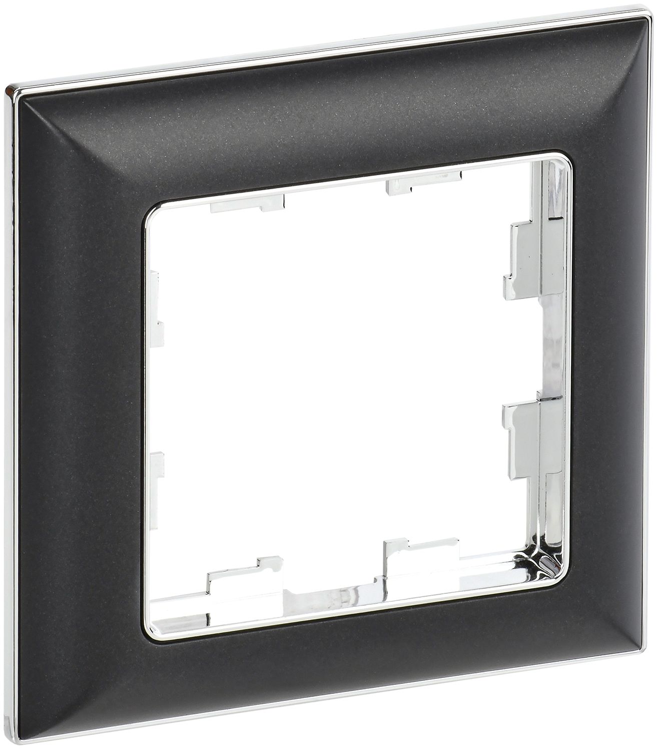 Изображение товара IEK BRITE DECOR Черный/хром 3D-форма Рамка 1-мест. РУ-1-Бр Изображение товара IEK BRITE DECOR Черный/хром 3D-форма Рамка 1-мест. РУ-1-Бр