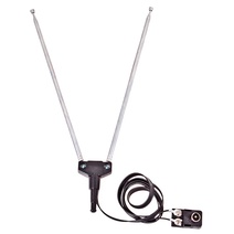 Изображение товара REXANT ТВ-Антенна комнатная телескопическая, 4 секции, с адаптером "Усы" (модель RX-107-4).