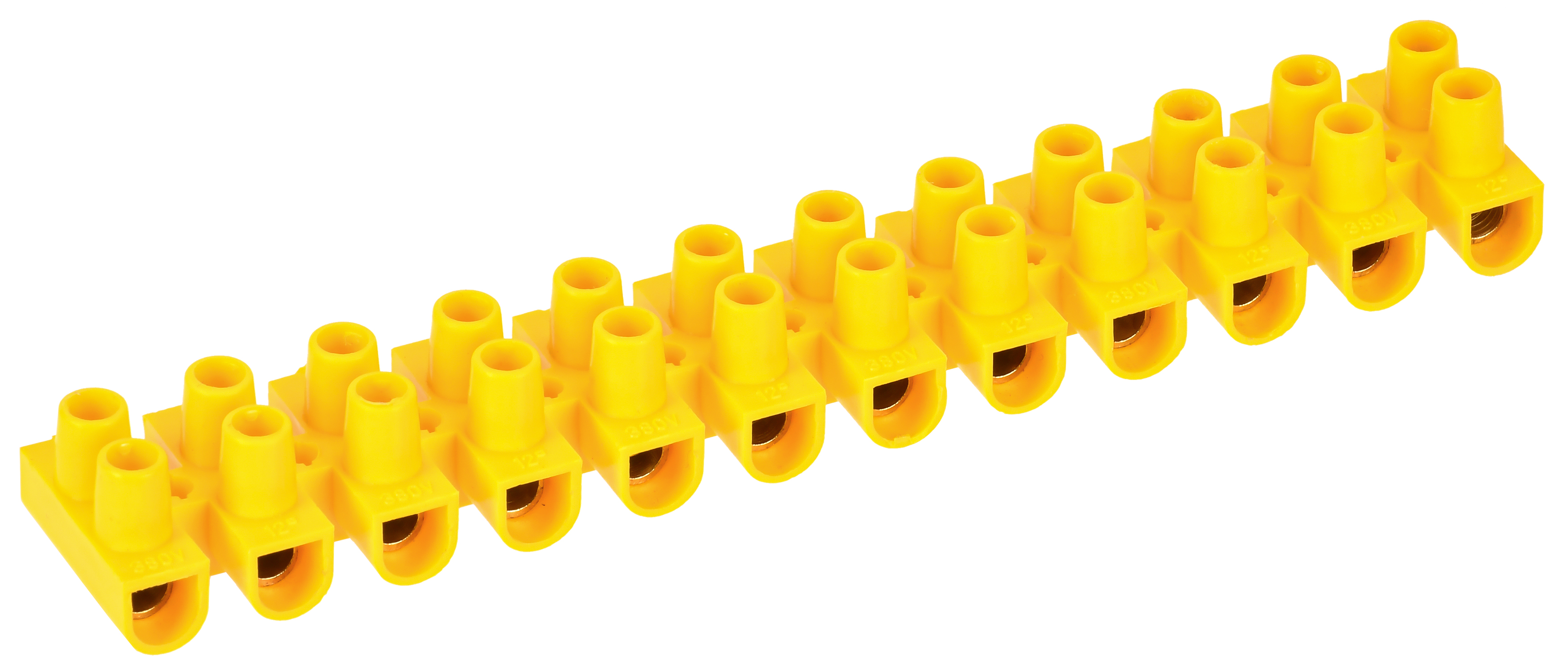 Изображение товара IEK Зажим винтовой ЗВИ-15 н/г 4,0-10мм2 (2 шт/блистер) желтые