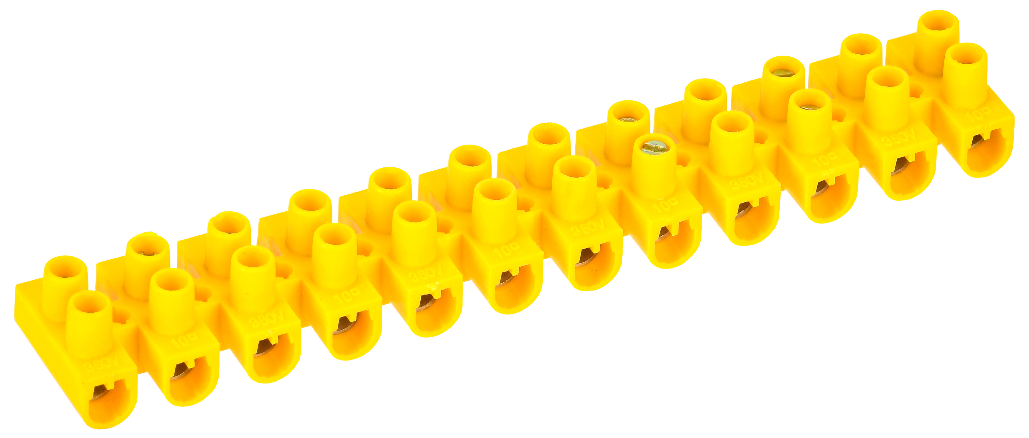 Изображение товара IEK Зажим винтовой ЗВИ-10 н/г 2,5-6мм2 12пар желтые